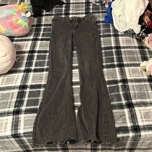 Hollister black high rise flare jeans